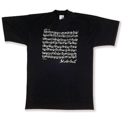 T-shirt Bach S | zwart
