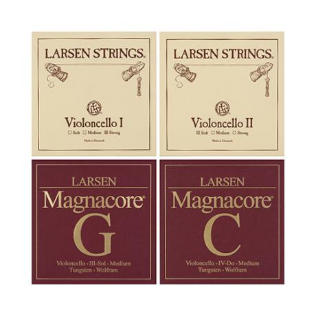 Magnacore cellosnaren SET van Larsen 4/4 | middel