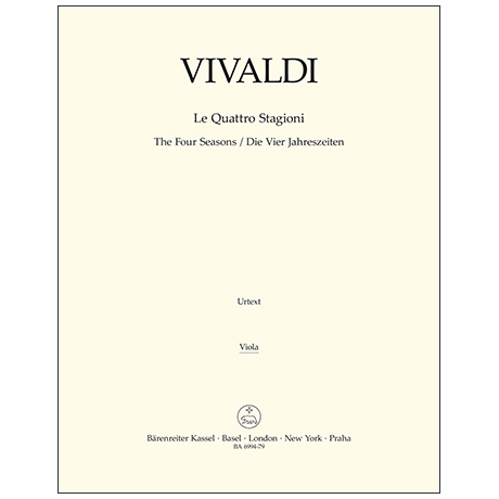 Vivaldi, A.: Le Quattro Stagioni – Stimmen altviool