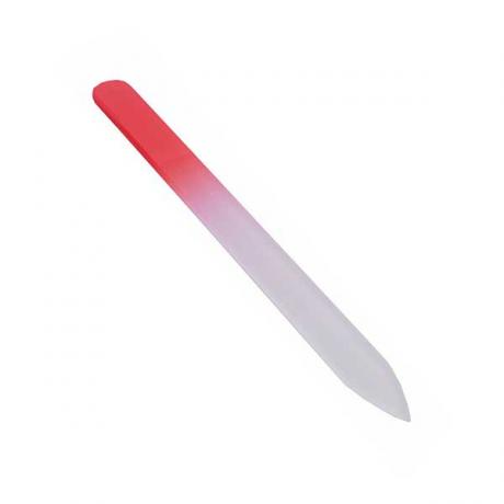 Glass nail file rood