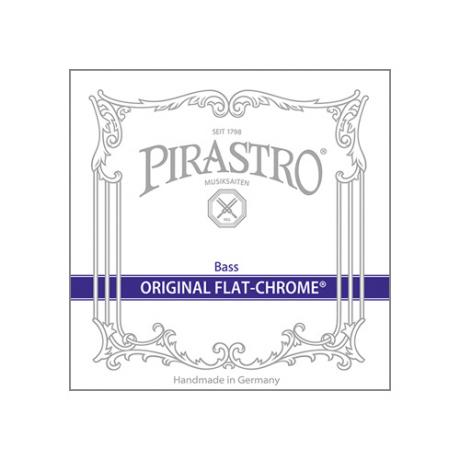 ORIGINAL FLAT-CHROME contrabassnaar E van Pirastro middel