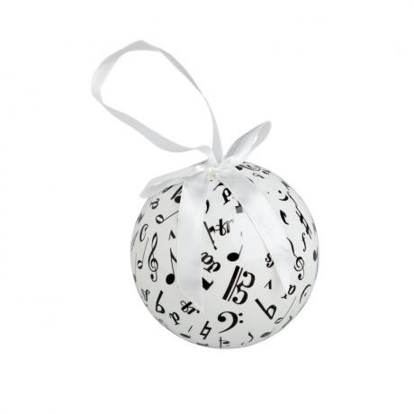 Christmas tree ball muzieksymbolen