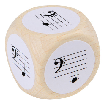 Note Dice with bass clef C-G