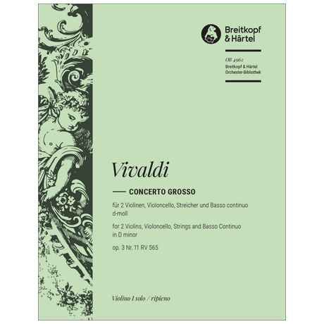 Vivaldi, A.: Concerto grosso d-moll op. 3/11 RV 565 viool 1