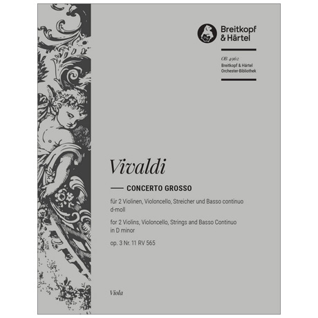 Vivaldi, A.: Concerto grosso d-moll op. 3/11 RV 565 altviool