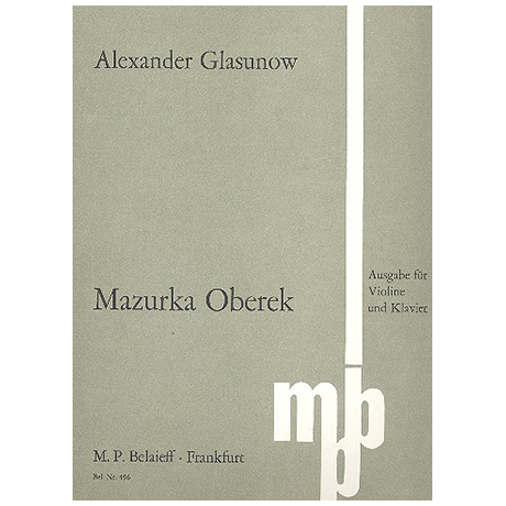 Glasunow, A.: Mazurka Oberek 