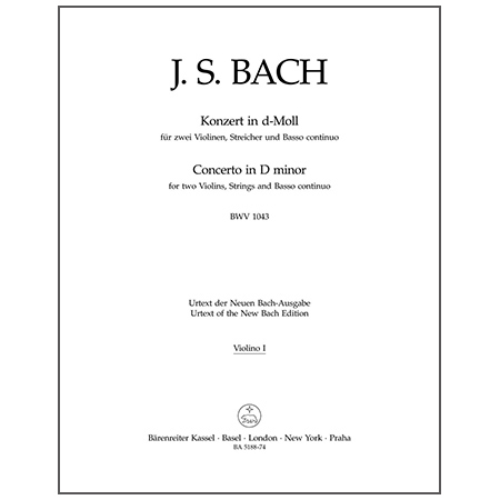 Bach, J. S.: Doppelkonzert BWV 1043 d-Moll – Orchesterstimmen viool 1