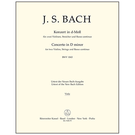 Bach, J. S.: Doppelkonzert BWV 1043 d-Moll – Orchesterstimmen altviool