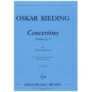Rieding, O.: Concertino Op. 5 D-Dur 