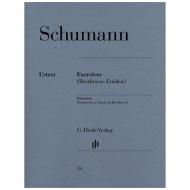 Schumann, R.: Exercices – Etüden in Form freier Variationen über ein Thema von Beethoven Anh. F 25 