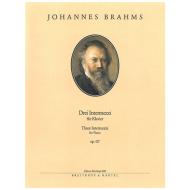 Brahms, J.: Drei Intermezzi Op. 117 