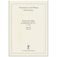 Taban, P.:  Violinkonzert im spanischen Stil Nr. 1 Op. 6/g 