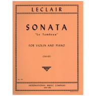 Leclair, J. M. A.: Violinsonate c-Moll (Le Tombeau) 