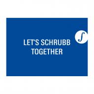 Post card LET´S SCHRUBB TOGETHER 