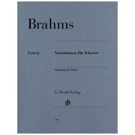 Brahms, J.: Variationen für Klavier 