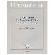 Siebach, K.: Bach Studien für tiefe Instrumente Heft 2: Kantaten BWV 49-100 