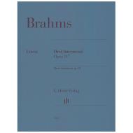 Brahms, J.: Drei Intermezzi Op. 117 