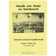 Mealli, G. P.: Sechs Violinsonaten Op. 3 