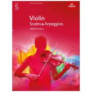 ABRSM: Violin Scales And Arpeggios – Grade 5 (From 2012) 