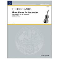 Theodorakis, M.: Three Pieces For December 