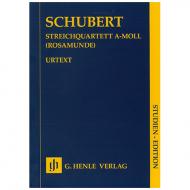 Schubert, F.: Streichquartett Op. 29 D 804 a-Moll (Rosamunde) – Partitur 