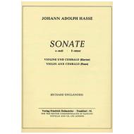 Hasse, J. A.: Violinsonate e-Moll 