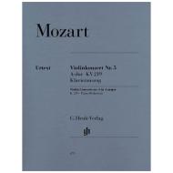 Mozart, W. A.: Violinkonzert Nr. 5 KV 219 A-Dur 