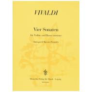 Vivaldi, A.: 4 Violinsonaten »Fatto per il maestro Pisendel« 