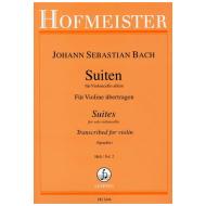 Bach, J. S.: Cello-Suiten für Violine Heft 2 