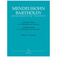 Mendelssohn Bartholdy, F.: Sämtliche Werke für Violoncello und Klavier (Band 1 und 2) 