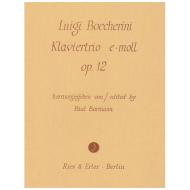 Boccherini, L.: Klaviertrio Op. 12 e-Moll 