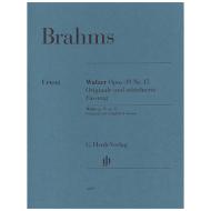 Brahms, J. Walzer Op. 39/15 