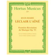Leclair, J.M.: Première récréation de musique Op. 6 