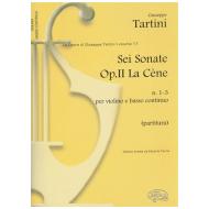 Tartini, G.: 6 Violinsonaten Op. 2 Band 1 I-III 