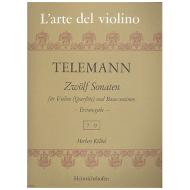Telemann, G. Ph.: 12 Violinsonaten Band 3 (Nr. 7-9) 
