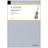 Flackton, W.: Violasonata Nr. 4 c-Moll, Op. 2/8 