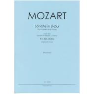 Mozart, W. A.: Violasonate B-Dur nach KV 306 
