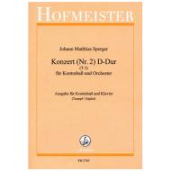 Sperger, J. M.: Kontrabasslonzert Nr. 2 D-Dur 