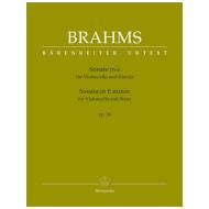 Brahms, J.: Violoncellosonata No. 1 Op. 38 E minor 