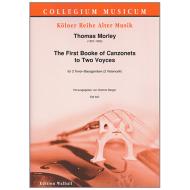 Morley, T.: The first Booke of Canzonets to 2 Voyces 
