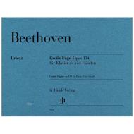 Beethoven, L. v.: Große Fuge für Klavier zu vier Händen Op. 134 