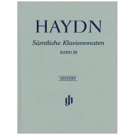 Haydn, J.: Sämtliche Klaviersonaten 3 – clothbound 