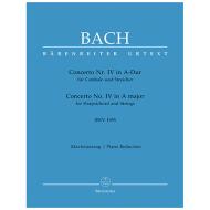 Bach, J. S.: Cembalokonzert Nr. 4 BWV 1055 A-Dur 