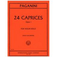Paganini, N.: 24 Caprices Op. 1 (Galamian) 