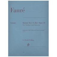Fauré, G.: Violinsonate Nr. 1 Op. 13 A-Dur 