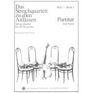 Das Streichquartett zu allen Anlässen Band 1 – Partitur 