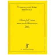 Taban, P.: Op. 6: 15 Duette für 2 Violinen Band 2 