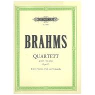 Brahms, J.: Klavierquartett Nr. 1 g-moll, op. 25 