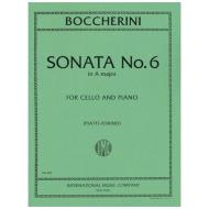 Boccherini, L.: Violoncellosonate Nr. 6 A-Dur 