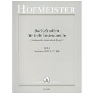 Siebach, K.: Bach Studien für tiefe Instrumente Heft 4: Kantaten BWV 147-196 